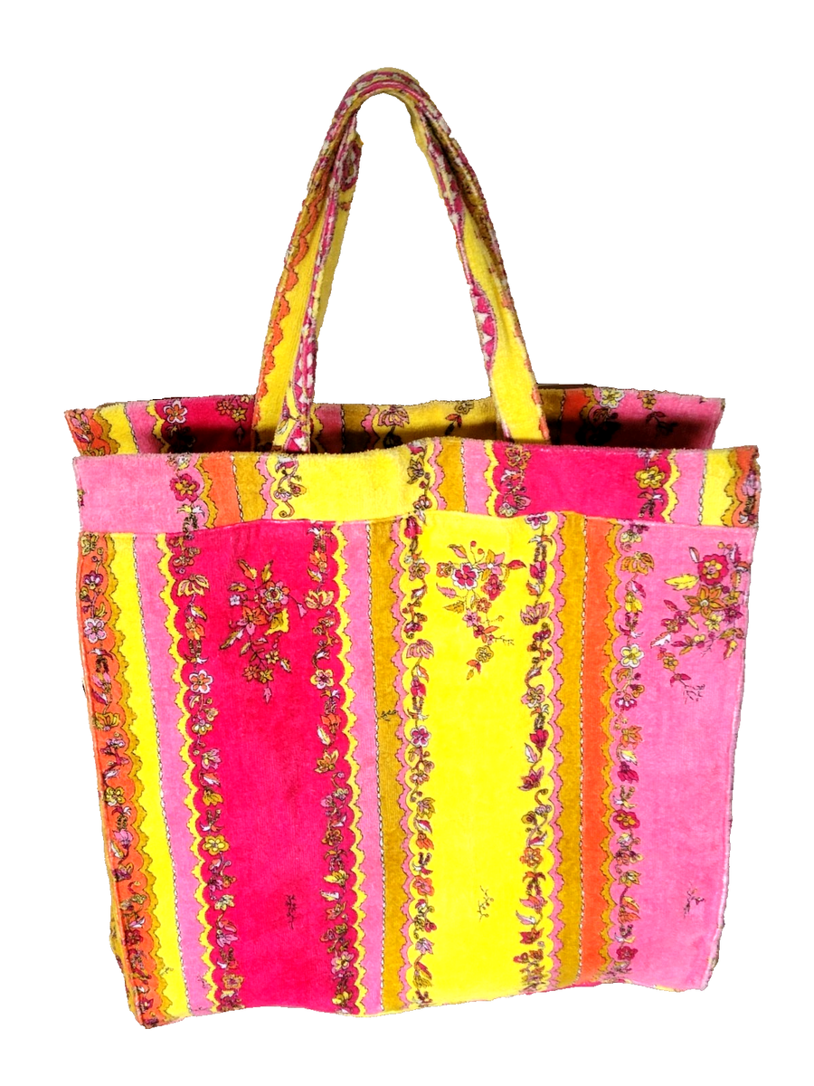 AUTHENTIC VINTAGE EMILIO PUCCI XXL TERRY COTTON BEACH BAG