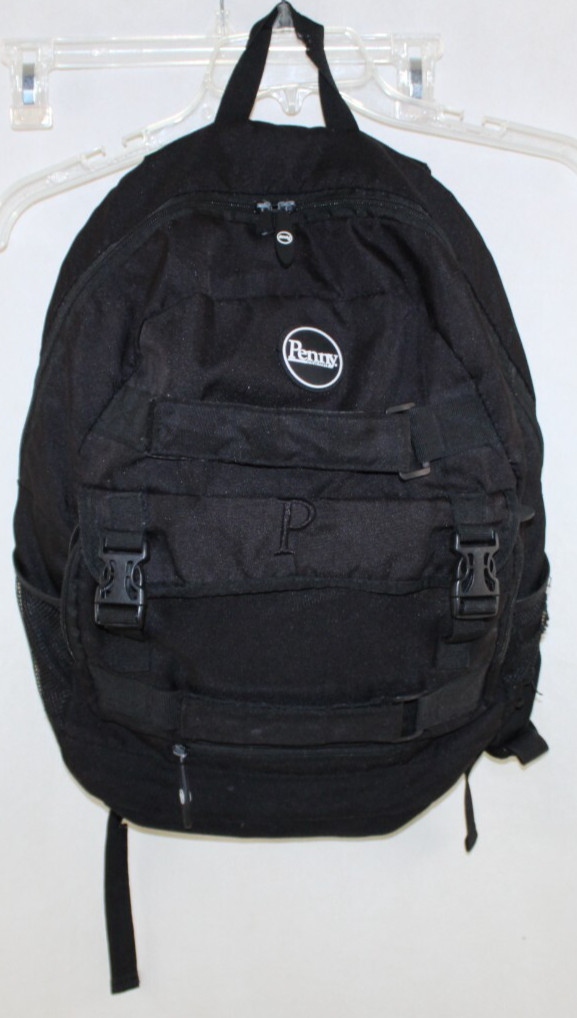 Penny Australia Skateboarding Black Canvas Multiple Pockets 