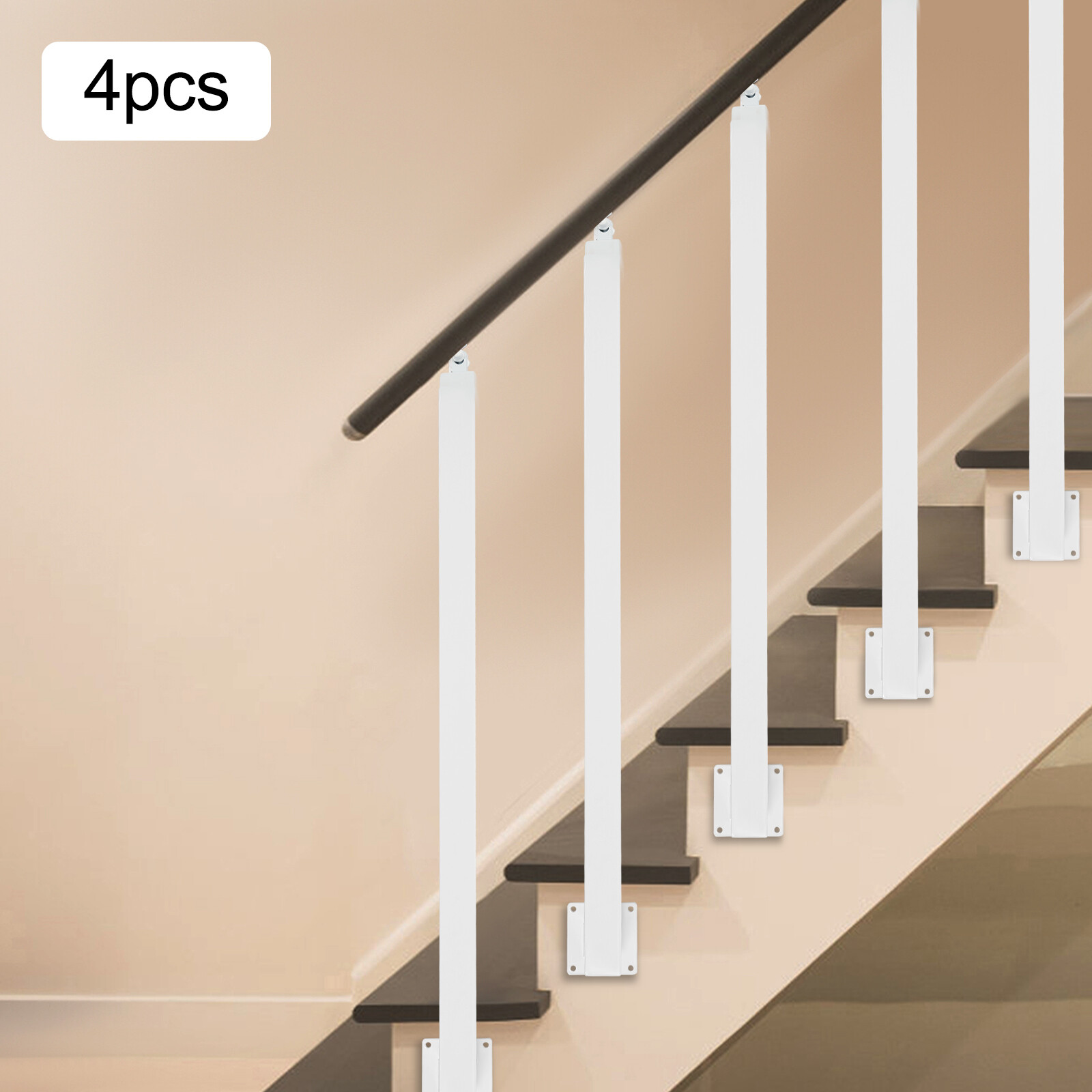 Metal Square Stair Baluster Posts - Decorative Stair Railing