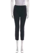 Nili Lotan Tel Aviv Pants Women's 0 Navy Blue Crop Skinny Leg Washed 462