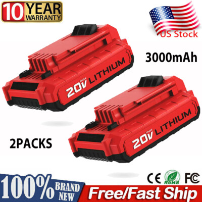 2Pack For PORTER CABLE PCC680L PCC685L PCC681L 20V Max Lithium 3.0Amp Battery