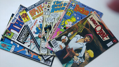 4 x 1980`s Marvel Comics inc.Mighty Thor, Spitfire; 1 x Comico, 1 x Harvey World