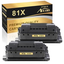 2PK for HP LaserJet MFP M630 M630h M630z M630dn CF281X 81X Black Toner Cartridge