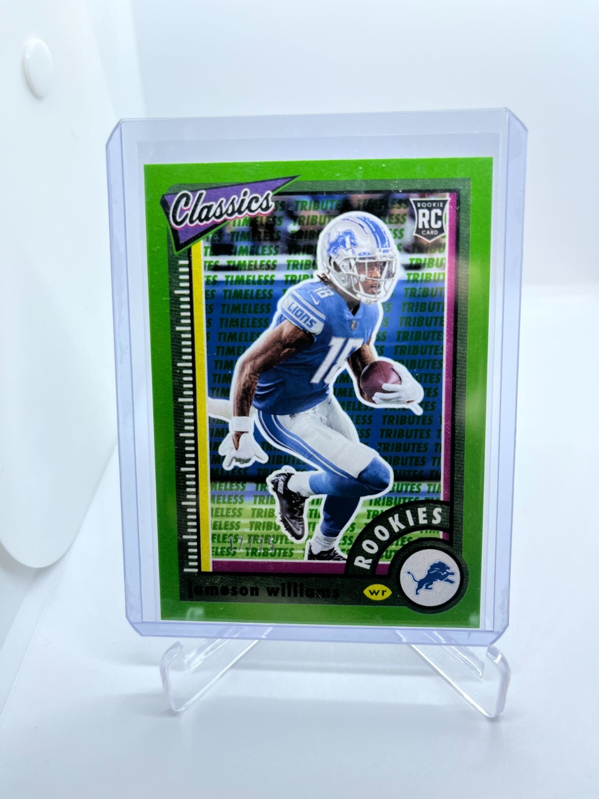JAMESON WILLIAMS 2022 Panini Classics Rookies GREEN TIMELESS TRIBUTES /25 RC 166