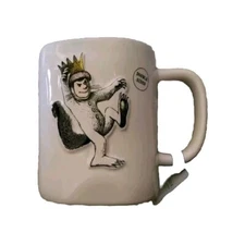 WHERE THE WILD THINGS ARE Max Coffee Tea Cup Mug Double-sided Large Rae Dunn NEW