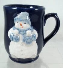 Snow Buddies Everest The Encore Group Coffee Tea Mug 2000 11 oz 4.25" Navy Blue