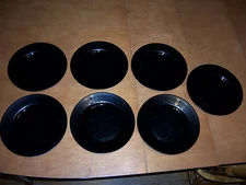 Set of 7 Arcoroc Yucatan Aztec 10 3/4" Dinner Plates USED
