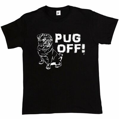 Mops ab! Hundeliebhaber Schwurwort Profanität Herren T-Shirt