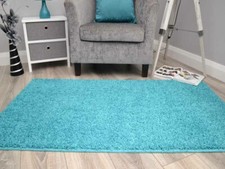 New Light Teal Rug Blue Thick Machine Washable Soft Plain Floor Green  Mat Cheap