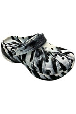 Crocs Women's Classic Graphic Platform Clog Black/White