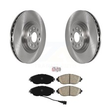 Front Brake Rotor Ceramic Pad Kit For Volkswagen Jetta Golf R Audi S3 GTI Arteon