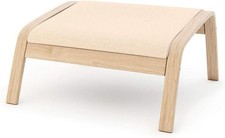 Vinylla Armchair Replacement Cover Made for Ikea Poang Chair (Footstool Design 