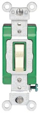 Leviton 30 Amp, 120/277 Volt, Toggle Double-Pole AC Quiet Switch, Extra Heavy Du