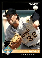 1992 Pinnacle Denny Neagle #556 Pittsburgh Pirates  Excellent