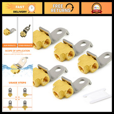 3-way Brake Line Tee Fittings Brass 316 For 38-24 Threads 5 Pack - Brake S 3-way Brake Line Tee Fittings Brass 316 For 38-24 Threads 5 Pack - Brake S