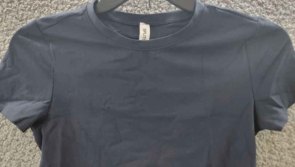 Camiseta corta Splits59 Airweight manga corta para mujer XS índigo cuello redondo pulóver Foto 3 de 4