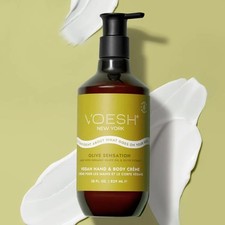Voesh Velvet Luxe Vegan Body Hand Cream Lotion Olive Sensation 28 oz