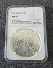 United States Mint American Eagle 2023 Silver 1 oz MS 69 NGC Certified Coin