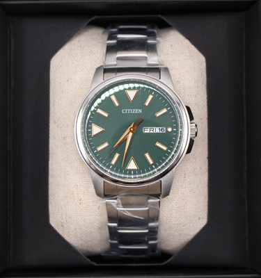 Citizen Collection BM8180-71W Eco-Drive Green Dial Stainless Steel