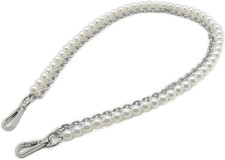 23.6" Imitation Pearl Chain Purse Strap Handbag Shoulder Bag Clutches Chain Str
