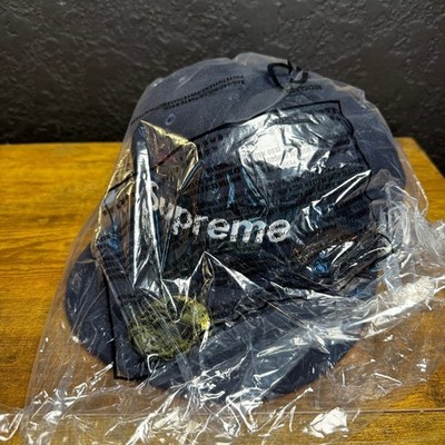 Supreme No Comp Box Logo New Era FW21H67 Navy Cotton Fitted Hat Mens 7 3/4