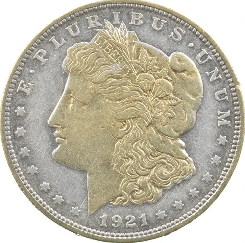 1921-D Morgan Silver Dollar Colorized - Gold Plated Reverse Proof Look *0516