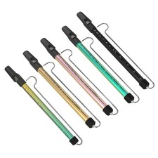 Metal Slide Whistle Scale Sliding Flute with Steel Rod Musical Instrument NEW