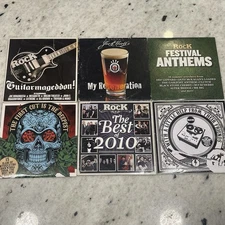 Classic Rock Magazine 6 CD Lot Def Leppard Mr. Big Megadeth Sharks FM Adjusters