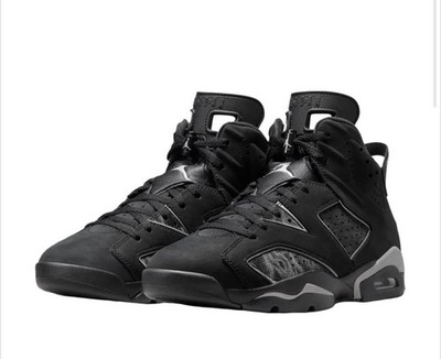 NEW Nike Air Jordan 6 Retro  Cap and Gown  Black IR2266-010 Men Size 12
