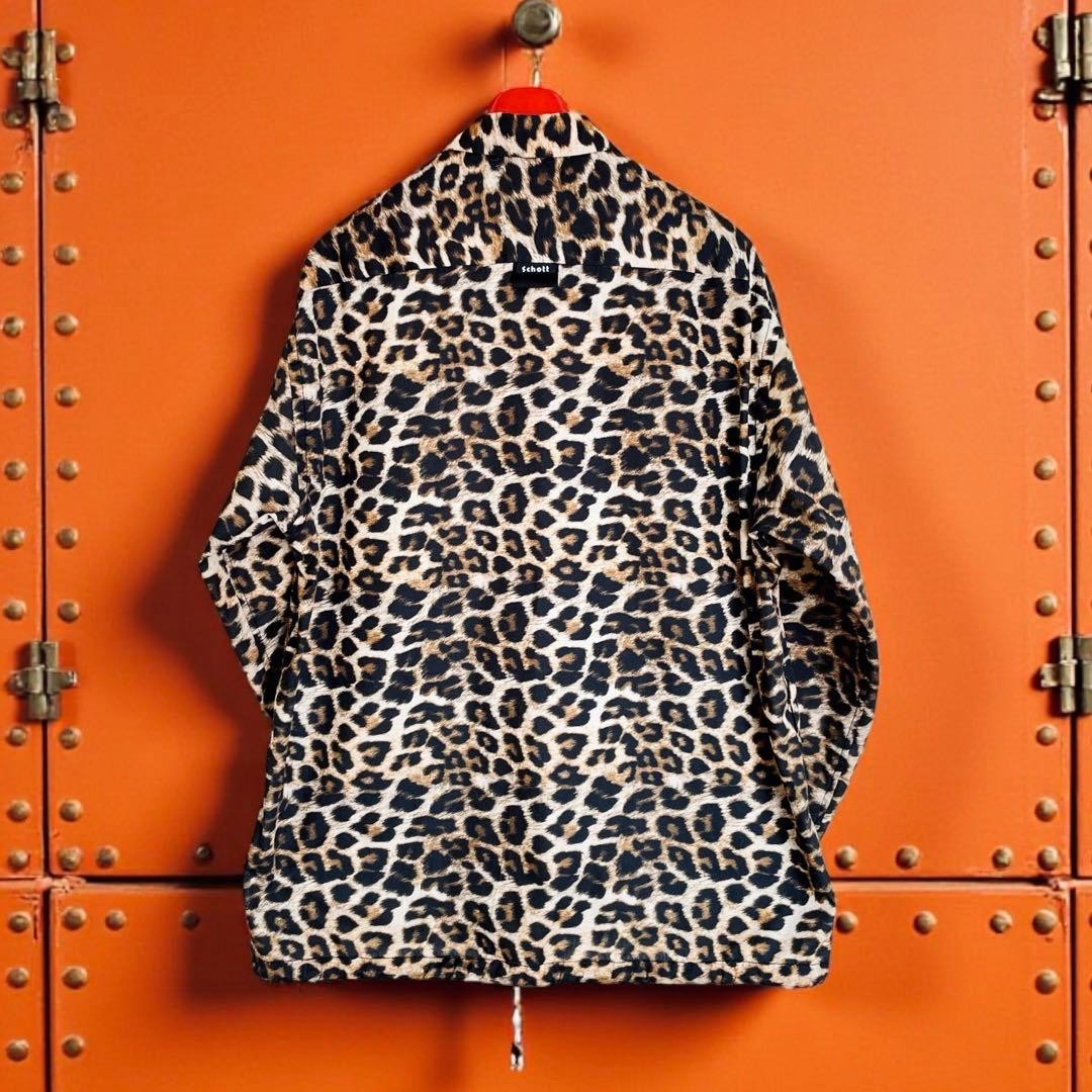 Try-On Level Schott Leopard Fur Pattern Transfer … - image 3