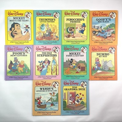 10 Walt Disney Fun To Read Library Bantam Beginning Reader 1986 Vol 1-10 Books