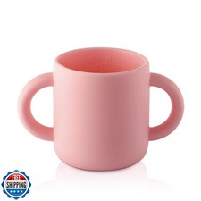 Silicone Training Cup for Infants - 2 easy- grip handles - Baby Open Cup 5 OZ