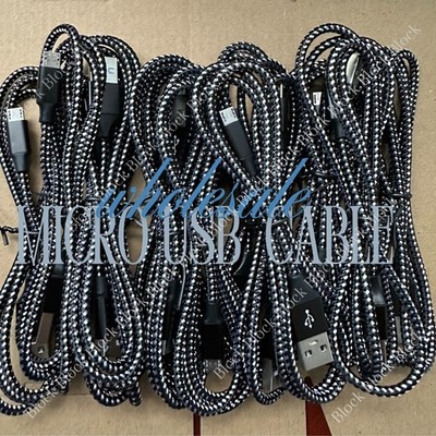 Heavy Duty Micro USB Fast Charger Data Cable Cord For Samsung LOT Android HTC LG