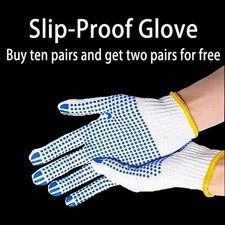 Work Gloves Anti Slip Safety Cotton Protection Driving Gloves Protective PN