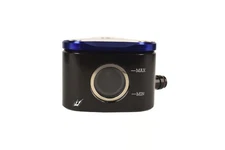 Driven Racing Halo Fluid Container - Rear Brake/Clutch - Right 8MM Outlet - Blue