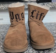 UGG x Jeremy Scott Ugg Life Chestnut Suede Bo...