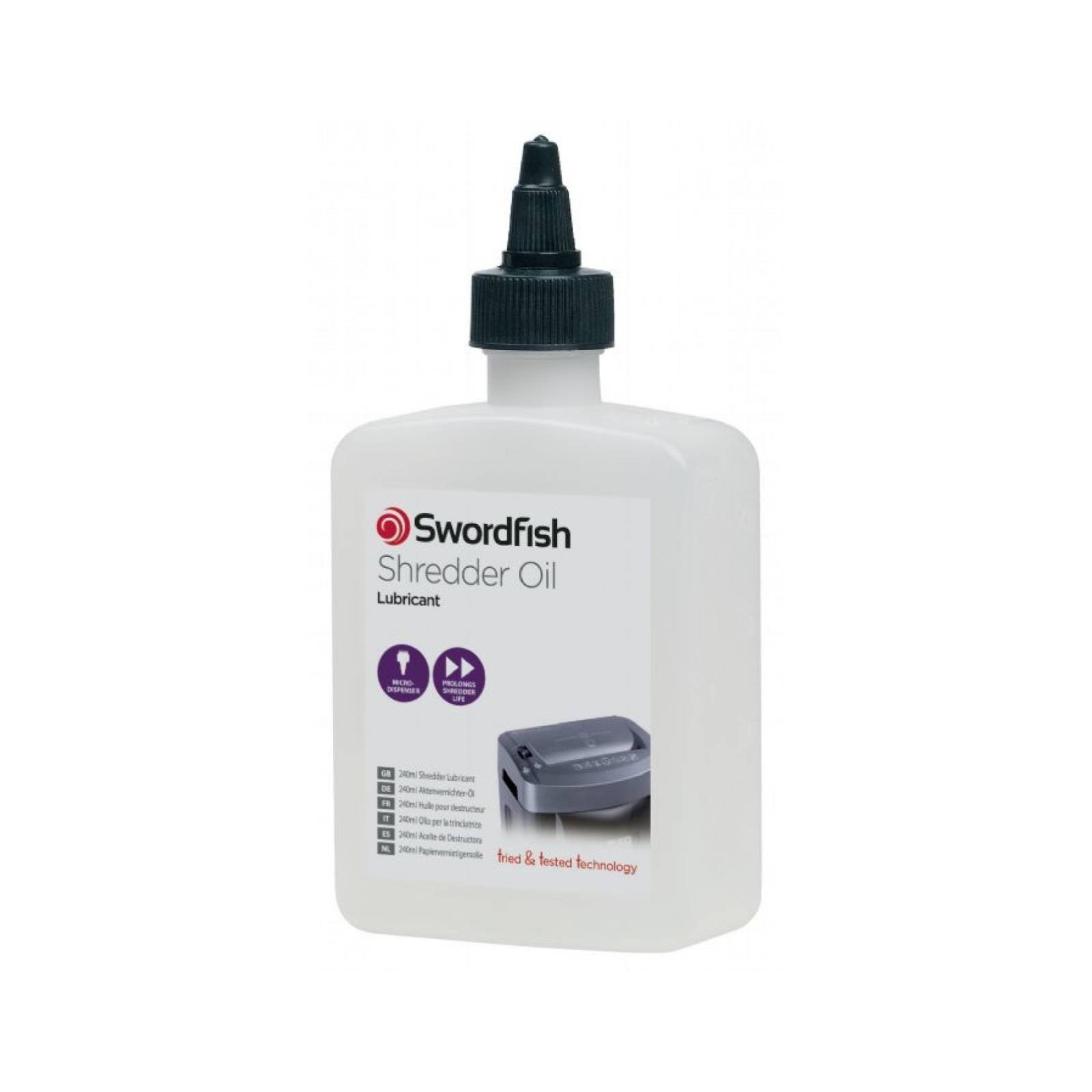 Swordfish Shredder Lubricating Oil 240ml Squeezy Bottle (40069)
