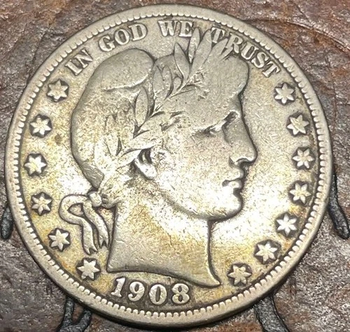 1908-D Barber Half Dollar USA 🇺🇸 Historic Silver Coin 🪙
