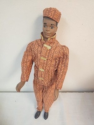 VTG Olmec Menelik Fashion  Doll an African American Prince, Kente Fun 1991