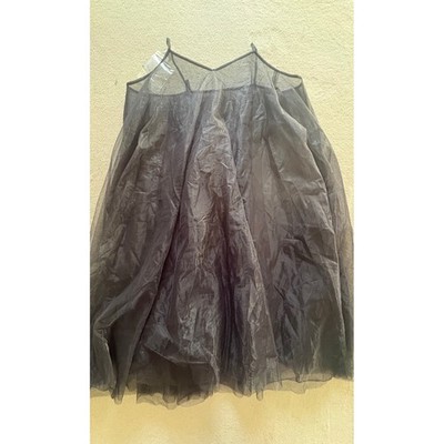 NWT Moussy See The Unseen Black Sheer Tulle Mesh Camisole Layering Dress