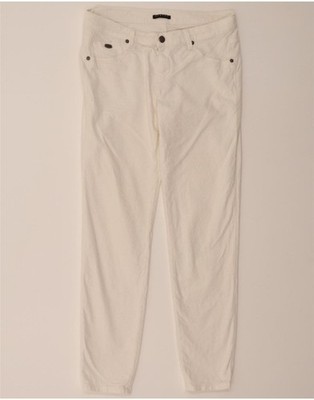 SISLEY Damen Super Skinny Freizeithose W30 L31 weiß DH76