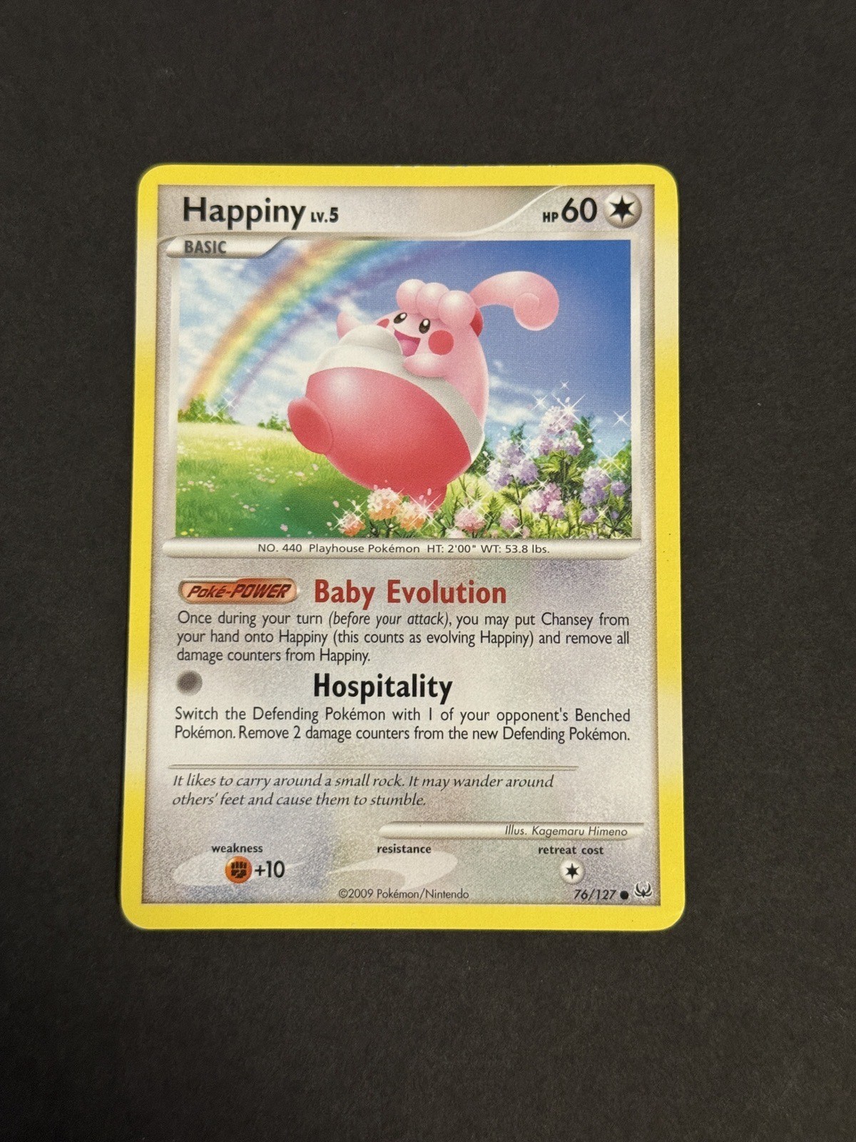 Pokemon - Happiny - 76/127 - Common - Platinum