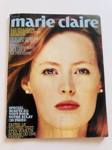 Vintage Marie Claire France August 1983 No 372 Gabrielle Lazure Lindbergh