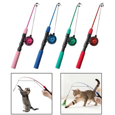 Katze Teleskop Teaser Stab Leicht Indoor Aktivität Spiel Interaktive Stange