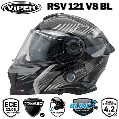VIPER RSV121 BLUETOOTH MOTORRAD STURZHELM MOTORRAD RENNBAHN HELM ECE