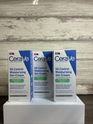 CeraVe Oil Control Moisturising Gel Cream 1.75 FL OZ. Lot Of 3