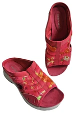 EASY SPIRIT TRACIEE 2 CASUAL SLIP ON WOMENS COMFORT SANDALS SLIDES PINK 1 SZ 6.5