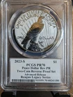 2023-S Reverse Proof Peace Dollar PCGS PR70 Advanced Release Reagan Legacy Serie