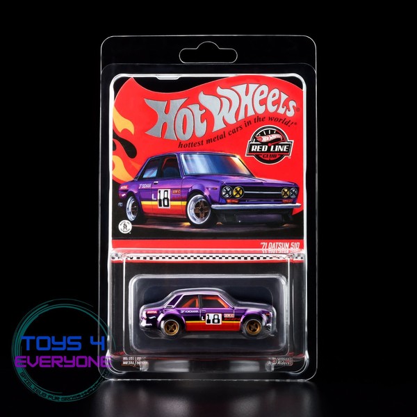 Hot Wheels Rlc Red Line Club Exclusive 1971 Datsun 510 Neu / Ovp-image