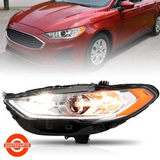 Left Halogen Headlight For 2017-2020 Ford Fusion Wdrl Led Lighting Driver Lh